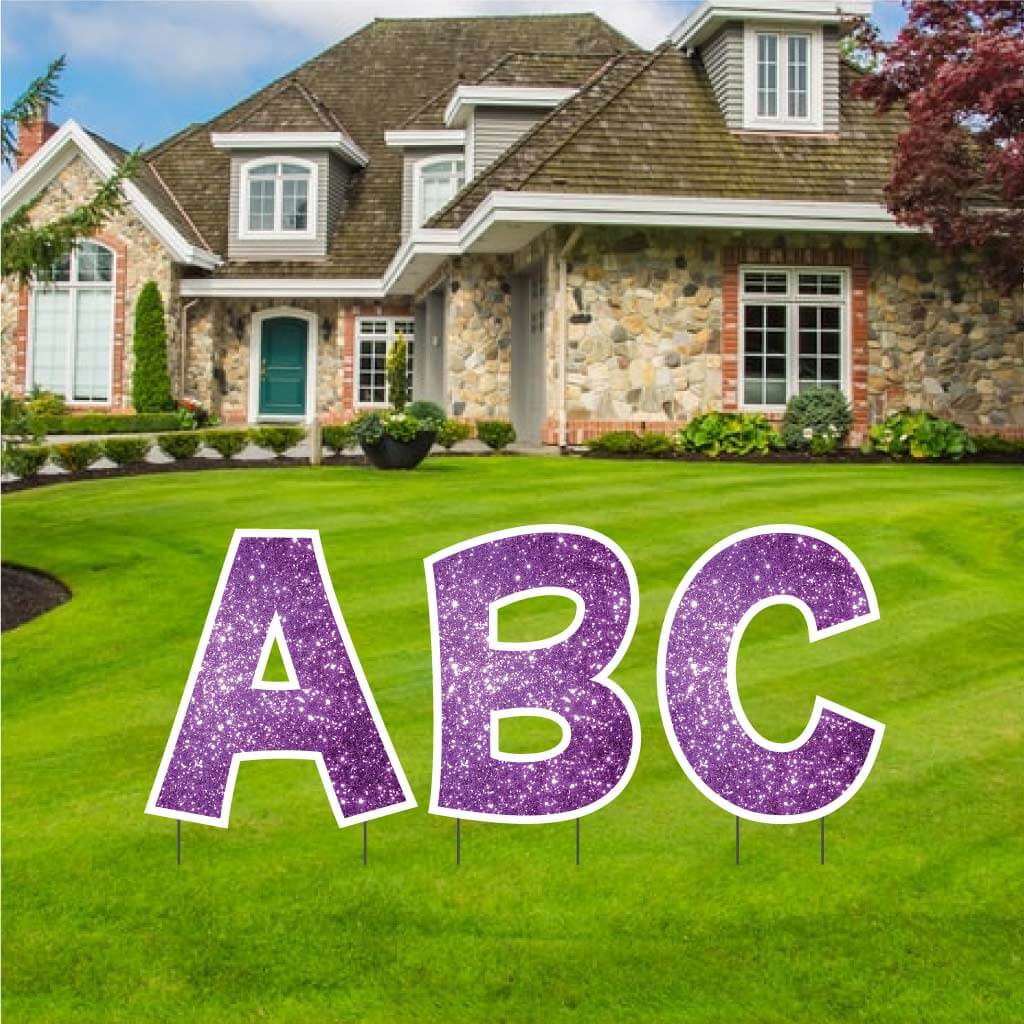 22.75" KG The Last Time Sparkle Alphabet Yard Decoration Set - 26 pcs - Image 10