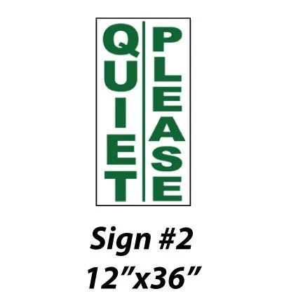 Quiet Please Golf Signs - Image 3