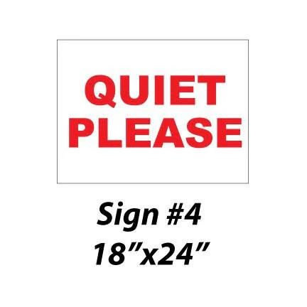 Quiet Please Golf Signs - Image 5