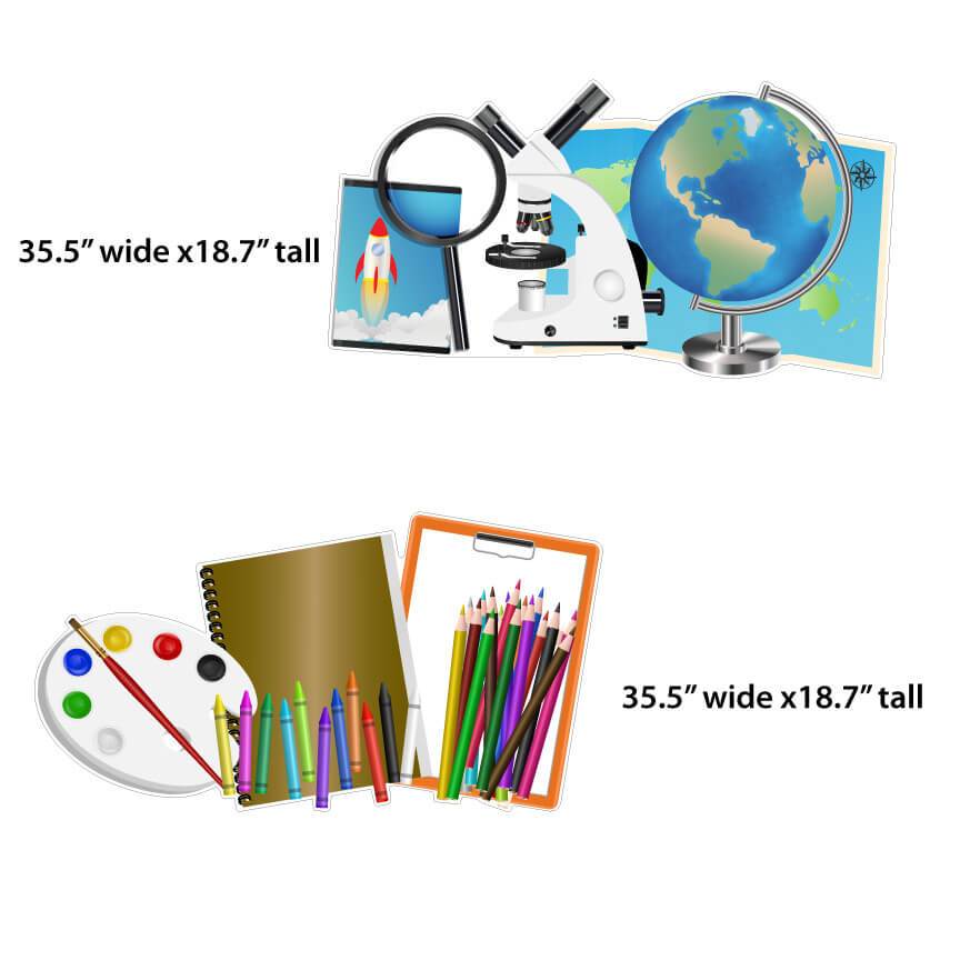 School Supply Filler Yard Card Signs - 5 pc set - Image 3