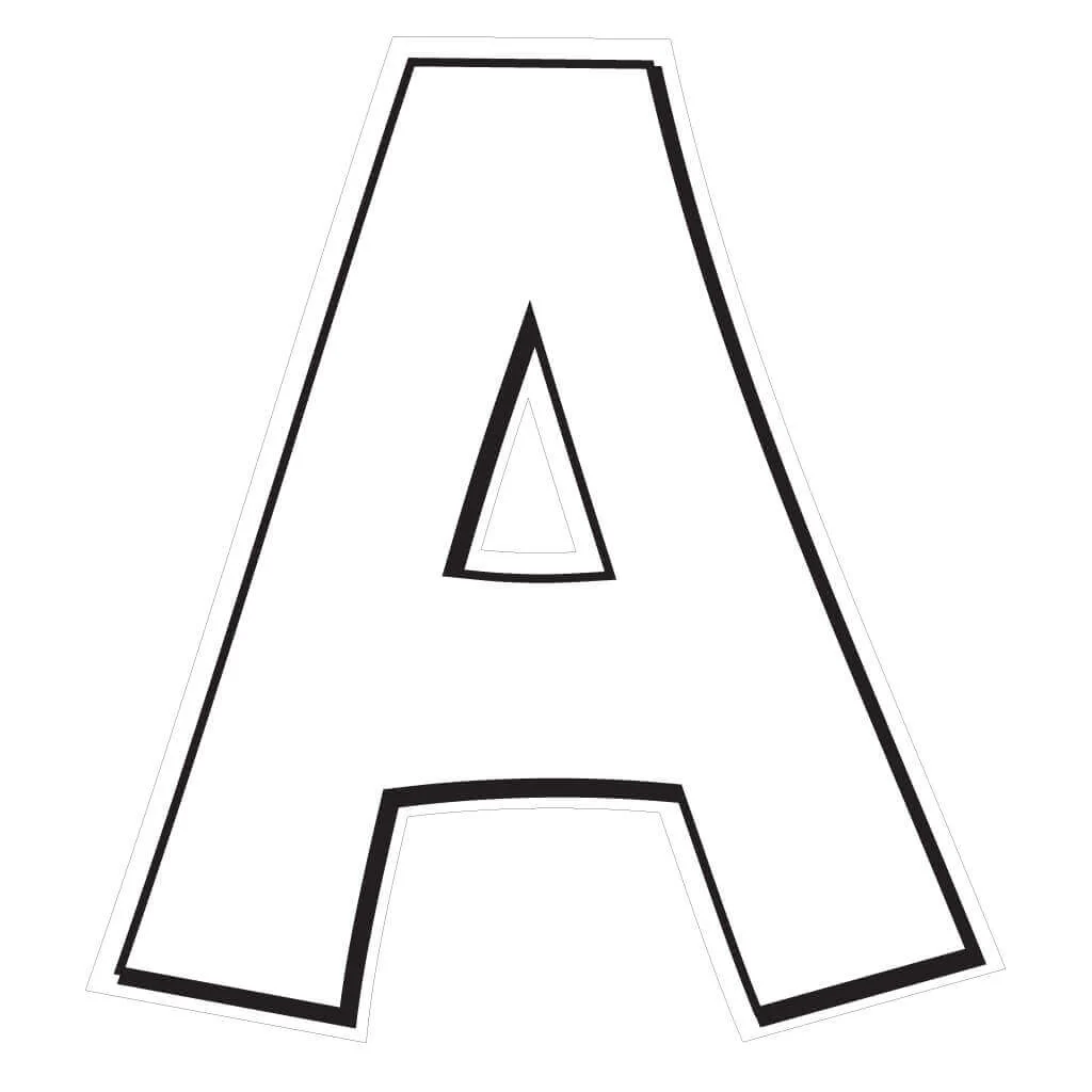 Solid Color with Black Outline 18" KG The Last Time Alphabet & Number Yard Letters Set - 36 pcs - Image 3