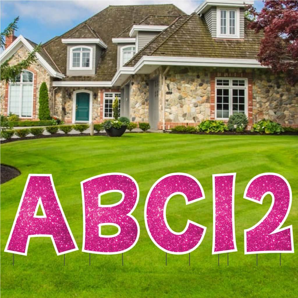 22.75" 'KG The Last Time' Alphabet & Number Sparkle Yard Decoration Set - 36 pc set - Image 11