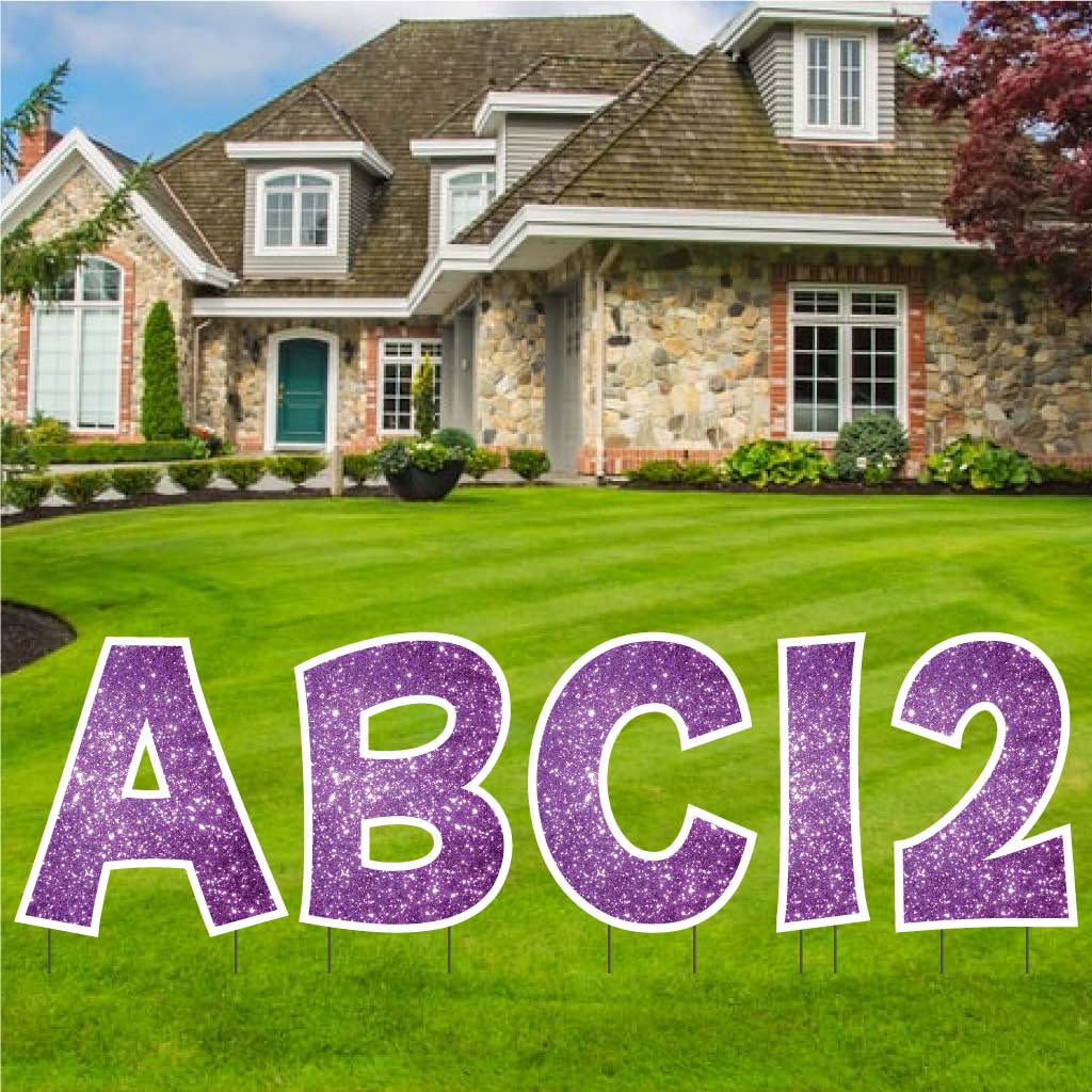 22.75" 'KG The Last Time' Alphabet & Number Sparkle Yard Decoration Set - 36 pc set - Image 12