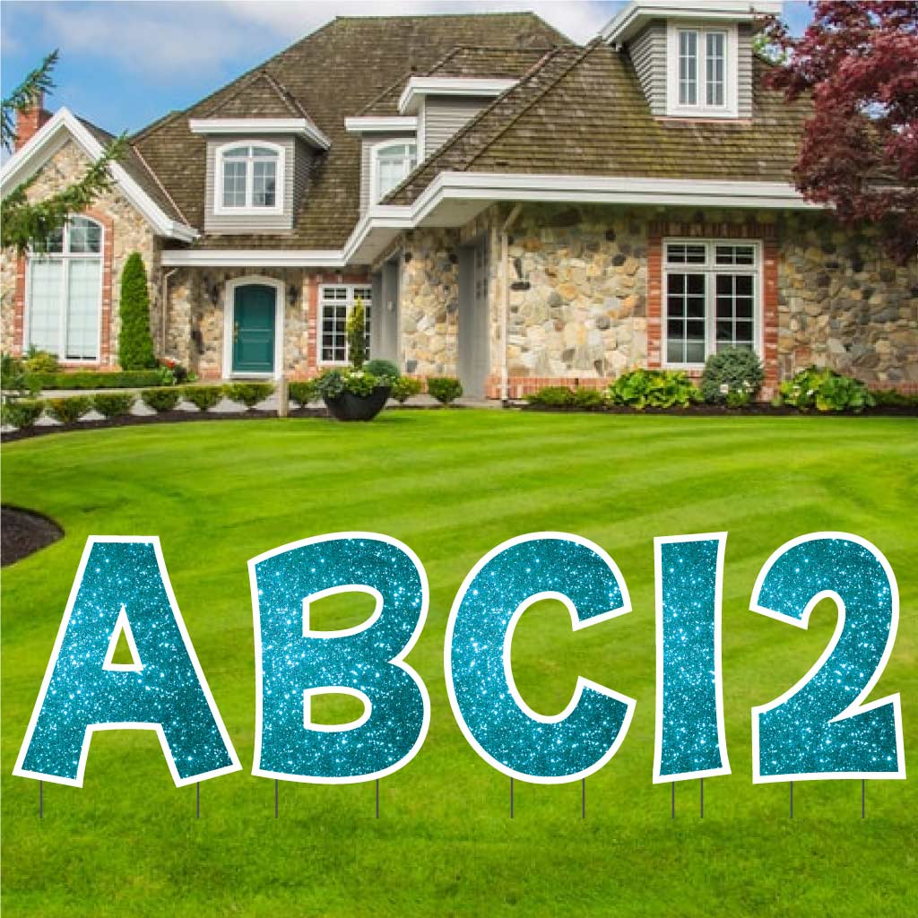 22.75" 'KG The Last Time' Alphabet & Number Sparkle Yard Decoration Set - 36 pc set - Image 16