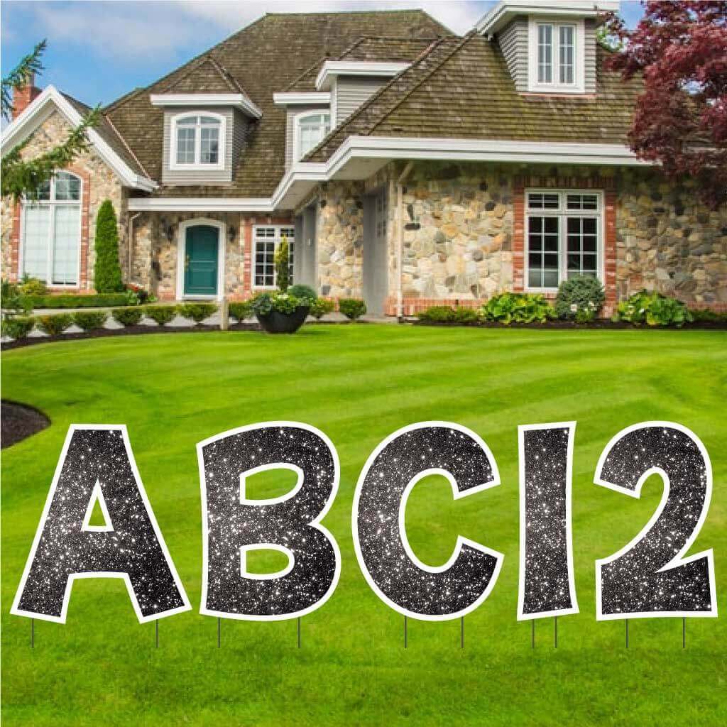 22.75" 'KG The Last Time' Alphabet & Number Sparkle Yard Decoration Set - 36 pc set - Image 6