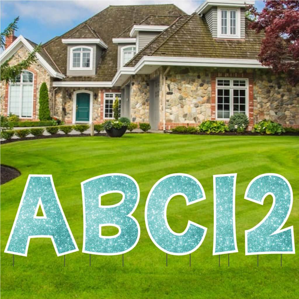 22.75" 'KG The Last Time' Alphabet & Number Sparkle Yard Decoration Set - 36 pc set - Image 9