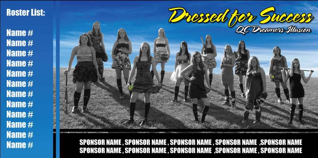 Custom Individual & Team Photo with Sponsors Banner - Image 3