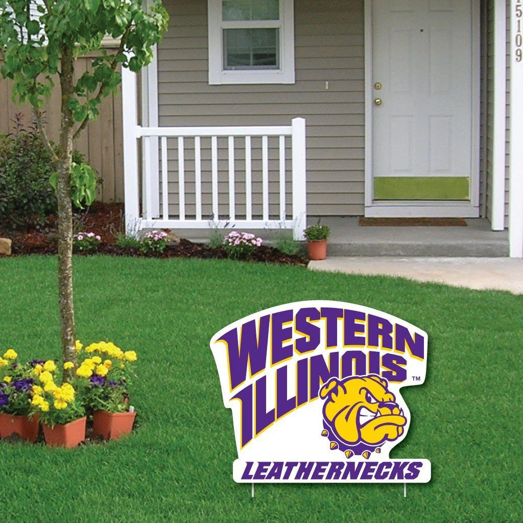 2'x3' Giant Western Illinois Birthday Greeting Card & Yard Sign - Image 5