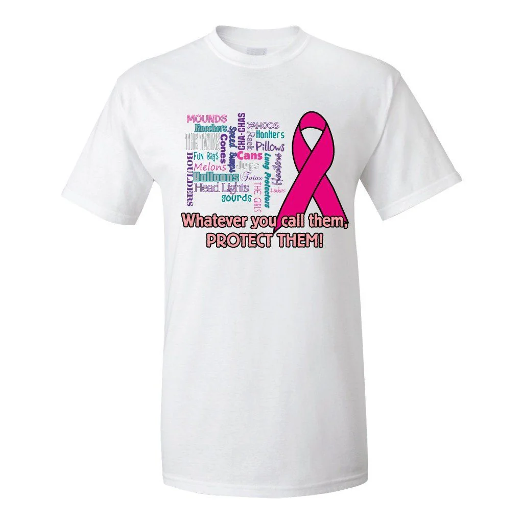 Whatever You Call Them Breast Cancer Awareness T-Shirt - Image 3